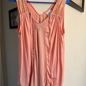 Knox Rose Pink Ruched Camisole Top